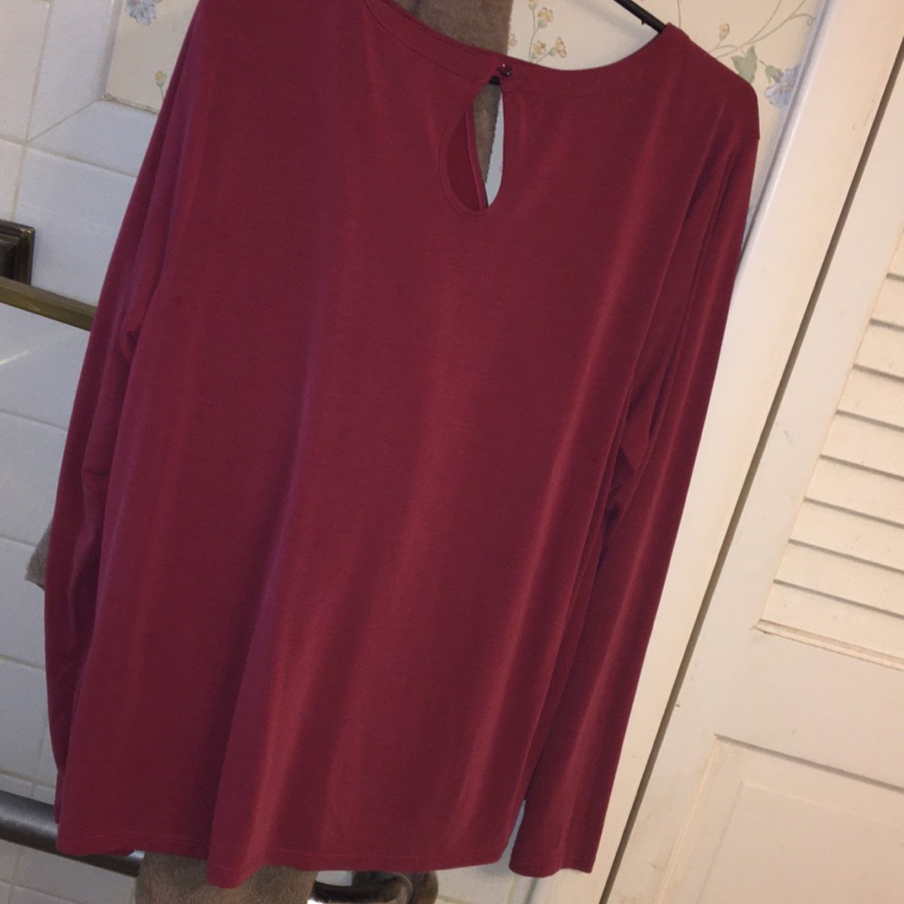 Cato maroon long sleeve shirt